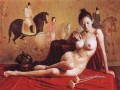 Dama de Guoguo en una excursión de primavera Chica china desnuda